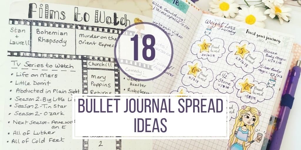 18 Pretty Bullet Journal Layout Ideas With Pictures And Flip Through