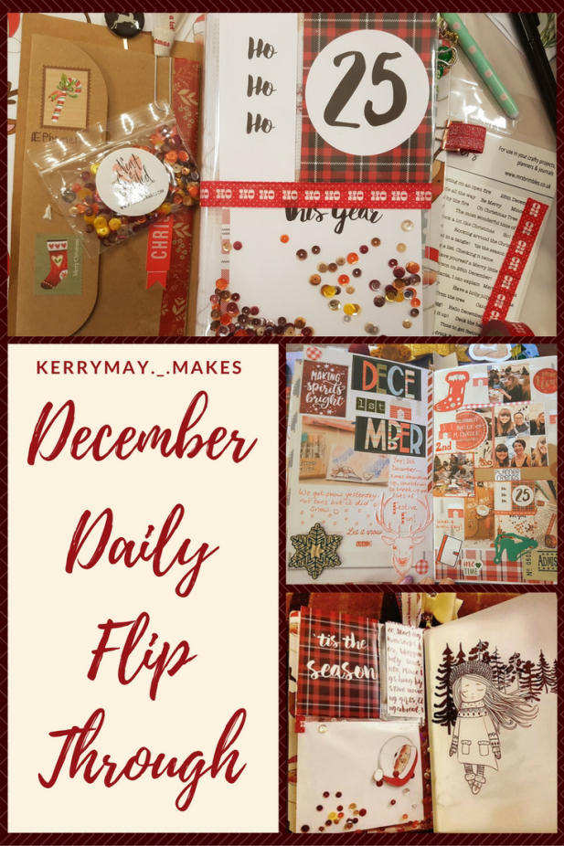 Christmas Planner / December Daily pages flip through documenting my Christmas through creative journaling and memory keeping. - Kerrymay._.Makes