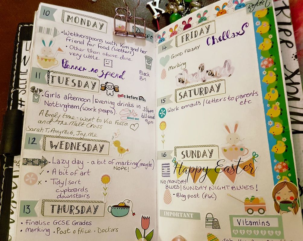 Easter Planner Layout - Kerrymay._.Makes