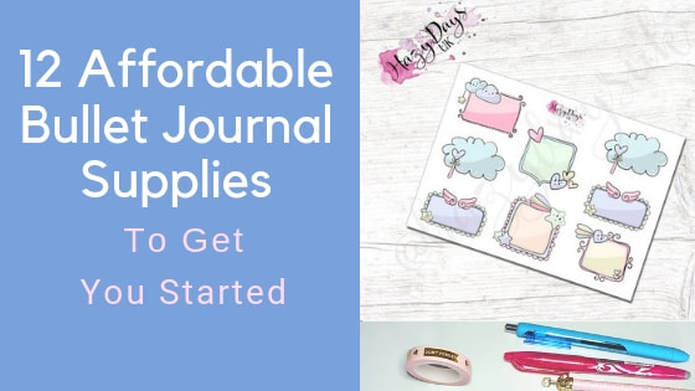 12 Affordable Bullet Journal Supplies & Stickers to Get You Started