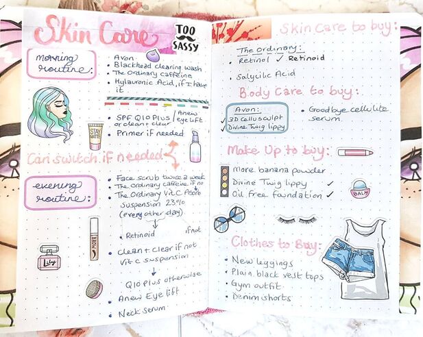 My Sincare routine in my bullet journal - part of the series from Bloggers Like Us, an all new planner and creative bloggers circle, full of plans, chat and creativity. Have a read to see what we have been up to #blogging #plannerbloggers #creative bloggers