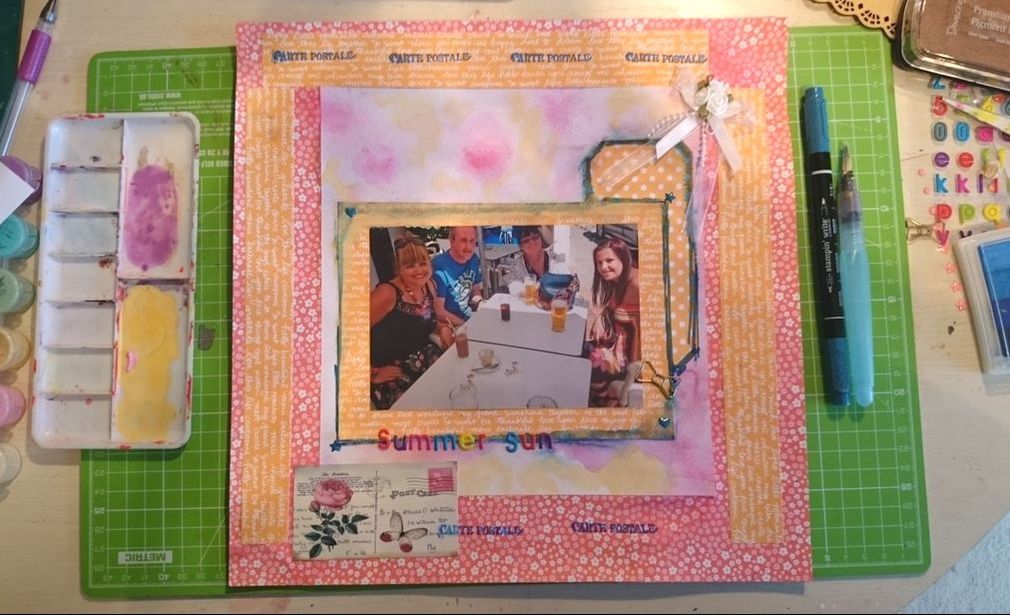 Mothers Day Paper Crafts - 12x12 Scrapbook Page and process video - Kerrymay._.Makes