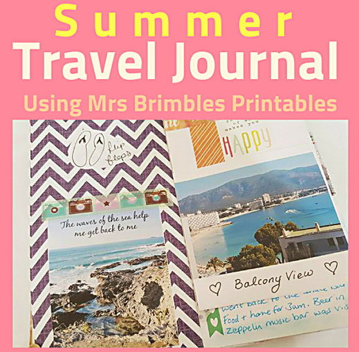 I adore keeping a travel journal, what a perfect way to document your holiday and to save memories. My latest journal took advantage of the patreon resources and printables from Anna Brim's patreon goodies. #mrsbrimbles #traveljournal #adventurejournal #journal - Kerrymay._.Makes