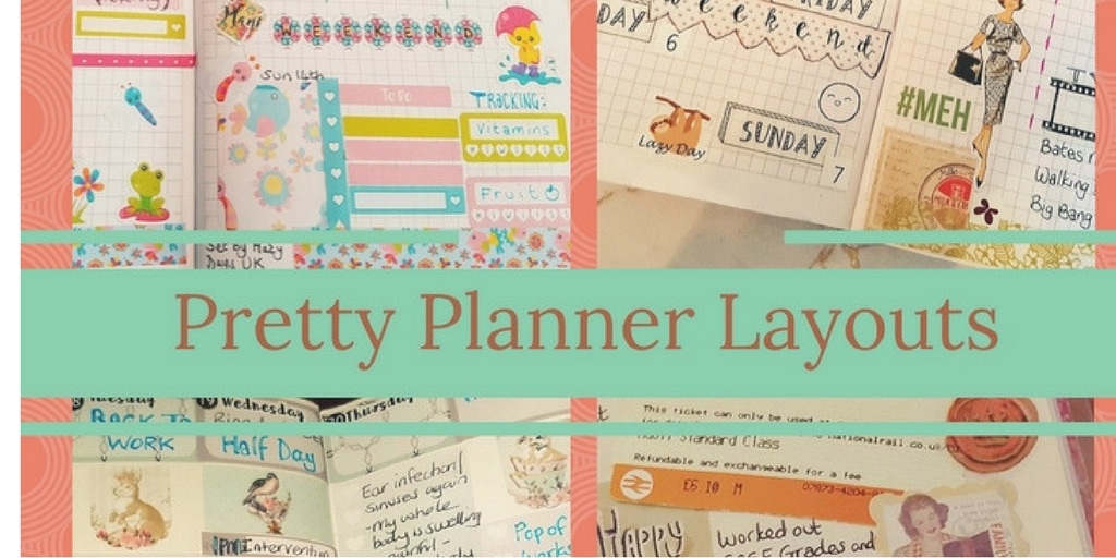 Pretty Planner Layouts and Smash Book / Planner Spreads - Kerrymay._.Makes
