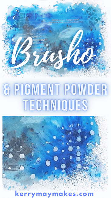 Brusho and Pigment Powder Techniques in your Art Journal and Mixed Media pages including wet and dry and painting with brusho.