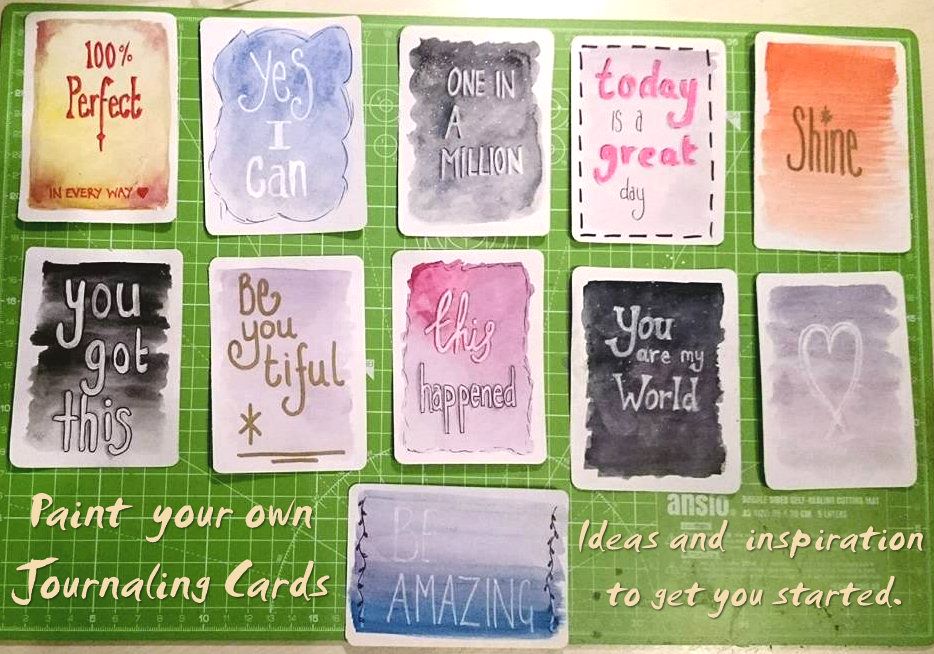 3x4 and 4x6 journaling cards mini tutorial and downloads - Kerrymay._.Makes