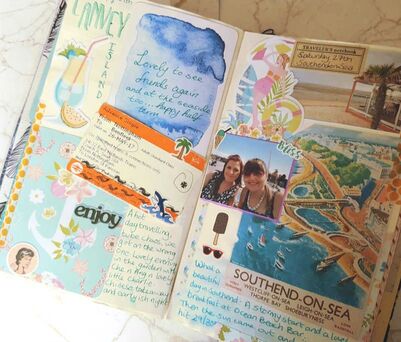 Creative Scrapbook Style Journal Finished Flip Through