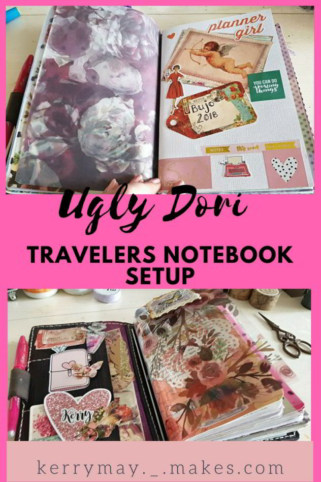 Flip through of my current setup of how I am currently using my stunning Ugly Dori and planner setup video - Kerrymay._.Makes #Uglydori #travelersnotebook #tnsetup
