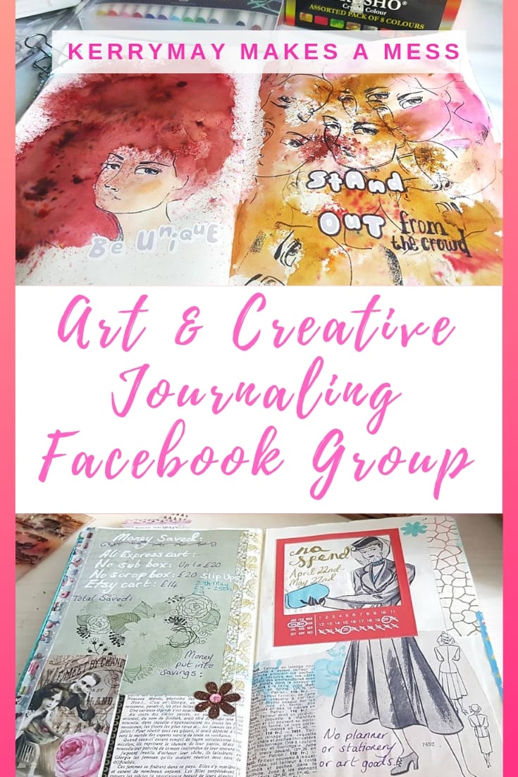 A creative Facebook Group for Art Journaling and Creative Journaling. A relaxing place to share your creations and to get involved and get inspiration from each other, without the limits of lots of rules - Kerrymay._Makes A Mess 