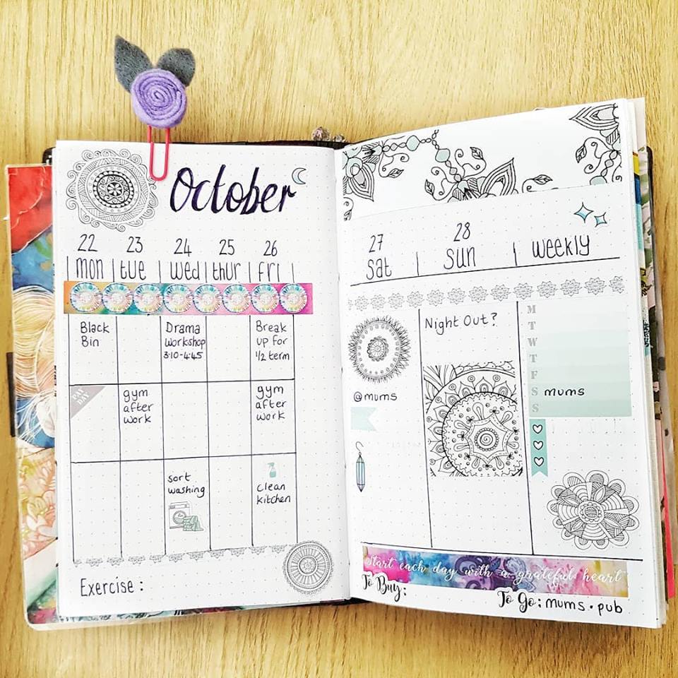 18 Pretty Bullet Journal Layout Ideas With Pictures And Flip Through