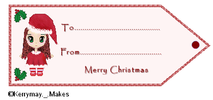 FREE Printable Christmas Gift Tag - Kerrymay._.Makes