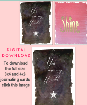 Free Watercolour Journaling Card Printables - Kerrymay._.Makes