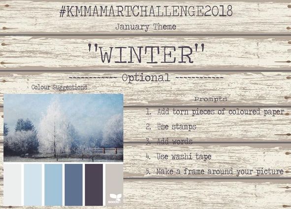 12 months of art journaling challenges, one challenge a month with prompts and a place to share and win prizes over on my Facebook group Kerrymay Makes a Mess - Kerrymay._.Makes