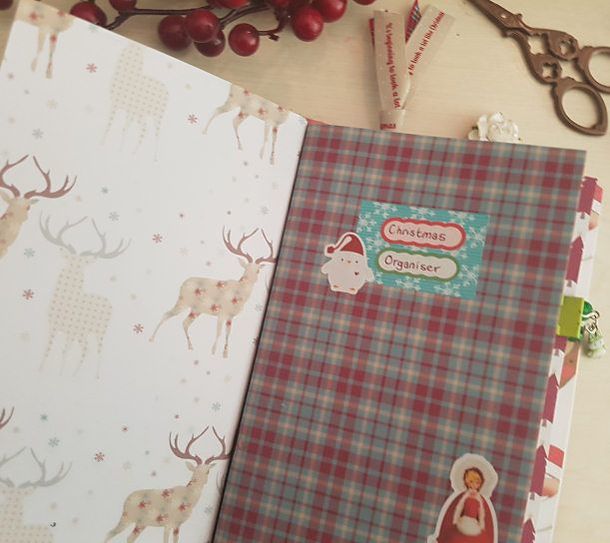 A peek into my handmade Christmas travelers notebook and my planner set up using the Christmas inserts from Queen Mabel and Doris. Kerrymay._.Makes