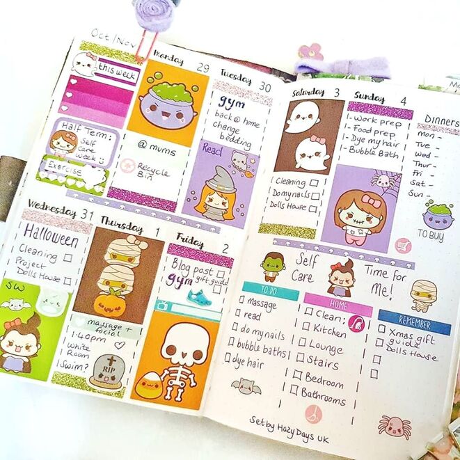 My Favourite Halloween and Autumn Planner Stickers, Printables and Ephemera - Kerrymay._.Makes