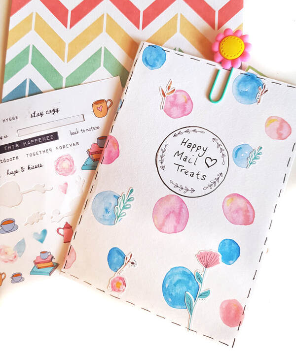 How to make a happy mail flip book to send as snail mail #snailmail #happymail #flipbook