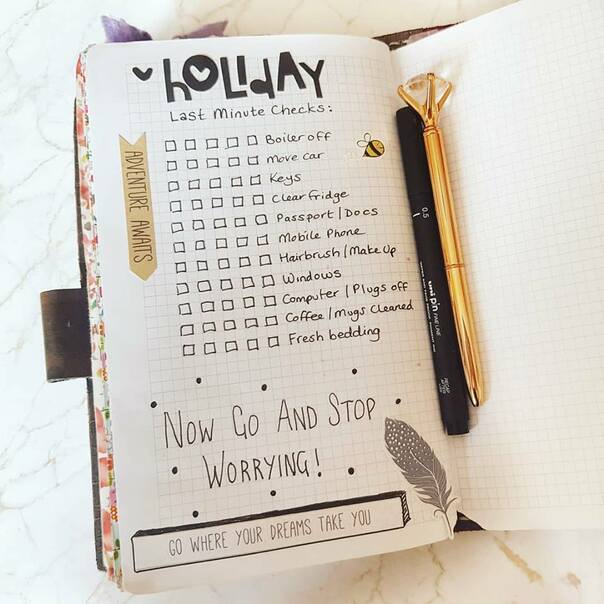 Bullet journal page spread and bujo layout ideas to give you inspiration for your own journaling, complete with a video flip through - Kerrymay._.Makes