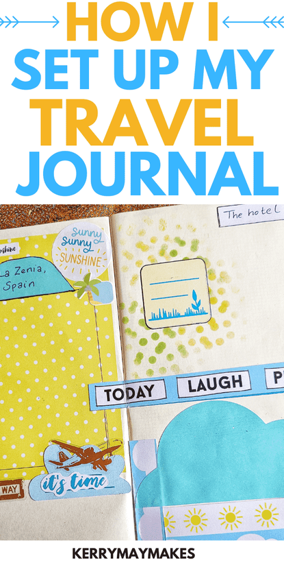 Setting up a travel journal video. In this post I am showing you how I set up some of the pages on my new travel journal ready for my holiday in Spain in August.