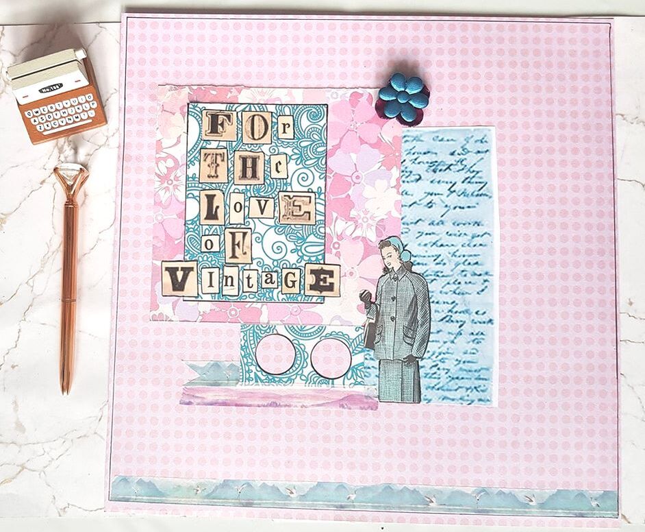 A fun journaling challenge to create either an art journal page, scrapbook layout or a creative journal page on the theme of 'things that make me happy'. A collab challenge with the Lollipop Box Club. #artchallenge #scrapbookchallenge #artjournal #artjournaling