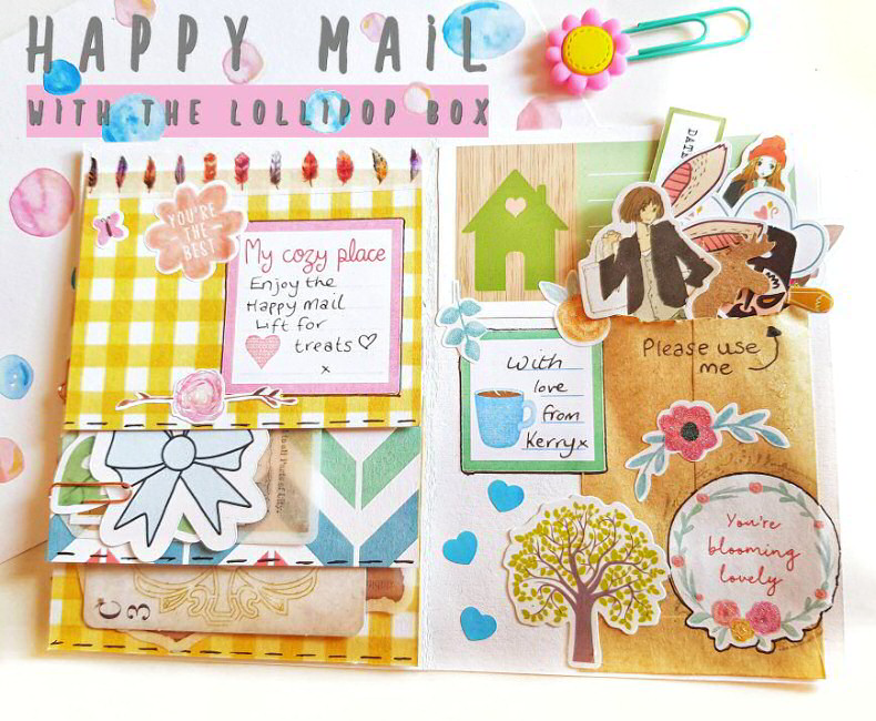 How to make a happy mail flip book to send as snail mail #snailmail #happymail #flipbook