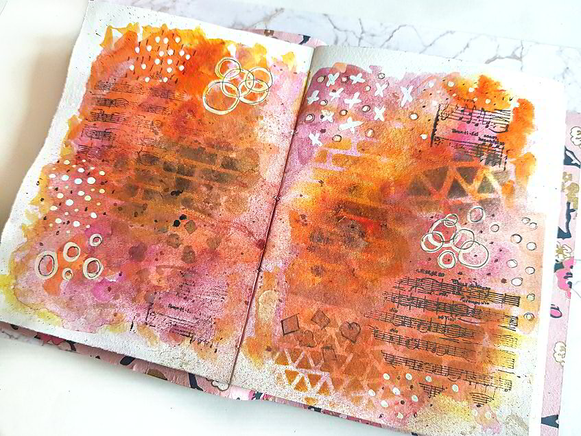 Art Journaling Tips - Mixed Media Journal Page by Kerrymay._.Makes