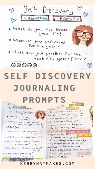40 Self Discovery Journaling Prompts that you can use in your journals and bullet journals to help you on your way to discovering more about yourself and to get you thinking and to get those creative juices flowing again. 