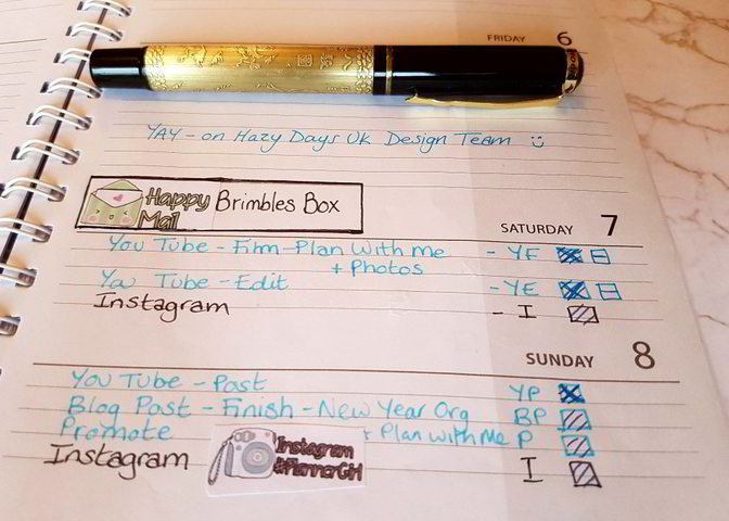 Blog Post Planning in my blog planner - Kerrymay._.Makes