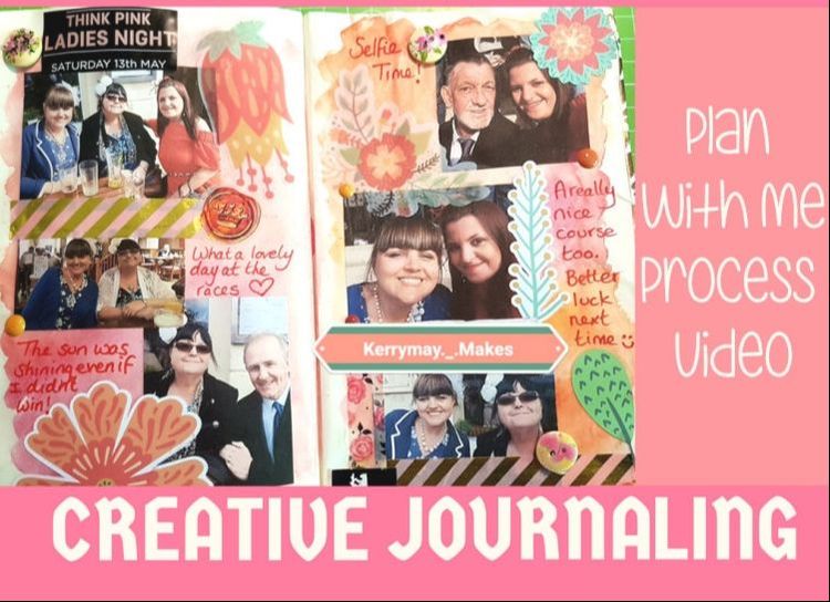 Plan With Me/Creative Journaling process video - Kerrymay._.Makes