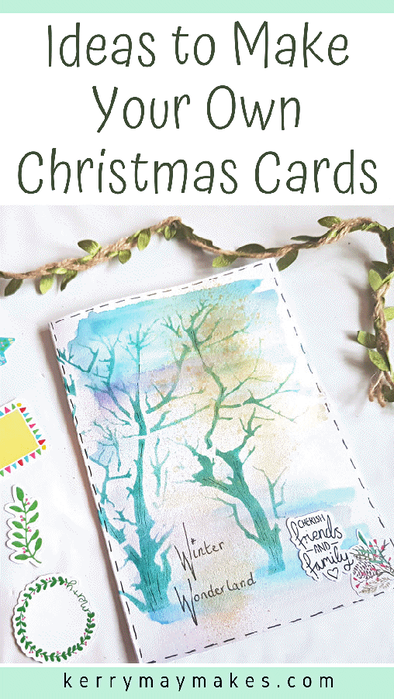 How to make handmade Christmas cards . Ideas to make your own festive cards. 