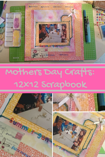 Mothers Day Paper Crafts - 12x12 Scrapbook Page and process video - Kerrymay._.Makes