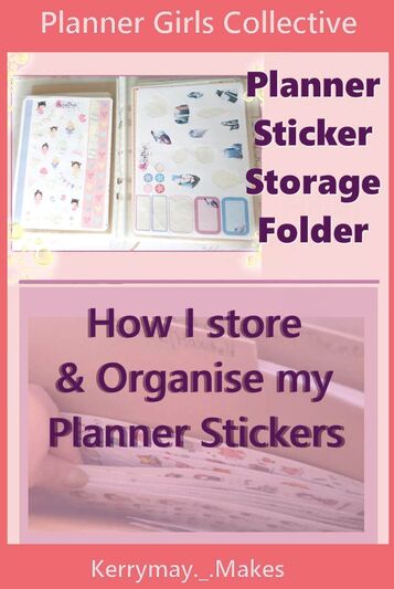How I store my planner stickers - Flip through video of my A5 planner sticker folder where I store all my Etsy weekly, monthly, planner kit and shop bought stickers for my planner and journals. Kerrymay._.Makes