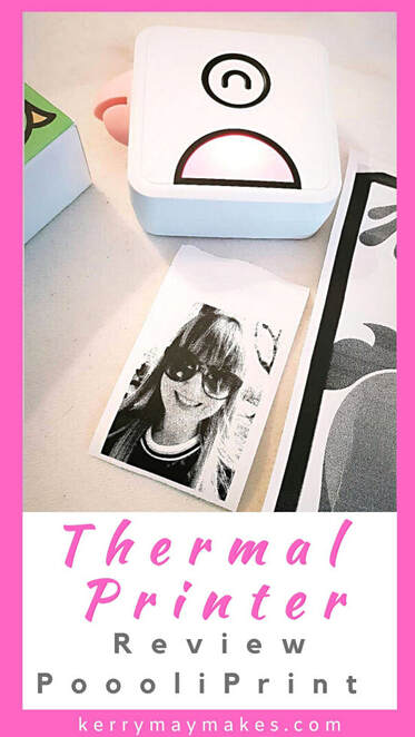 PoooliPrint thermal printer review which was kindly gifted. A fabulous printer, no ink needed and a great range of different papers are available. Perfect pocket , portable printer for photos on the go in your journals and scrapbooks. #thermalprinter #Poooliprint #portableprinter
