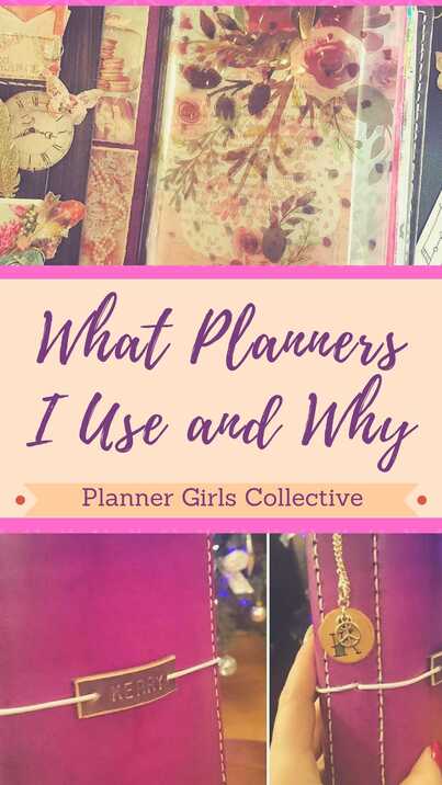 My current planner set up and what planners I use and why - Join me and the other Planner Girls Collective bloggers as we run through our current planners. Kerrymay._.Makes