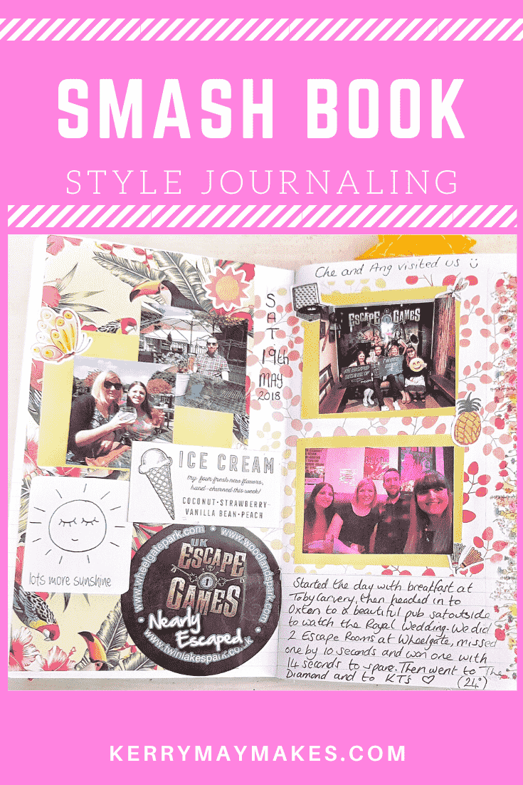 Smashbook Journaling: How to make a smash book and 20 ways to use it (the 'stick anything' style of journaling and scrapbooking) - Kerrymay._.Makes