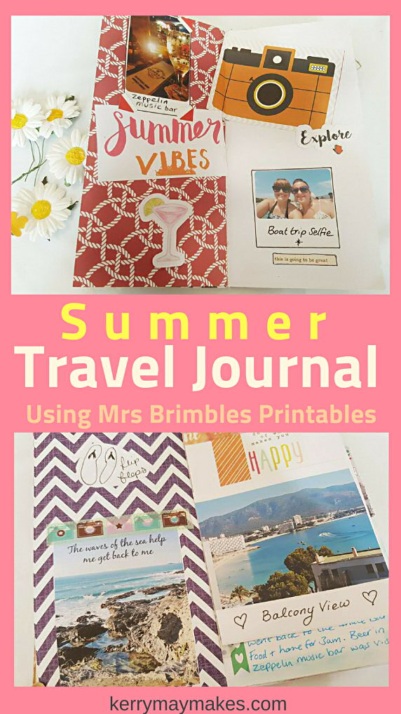 I adore keeping a travel journal, what a perfect way to document your holiday and to save memories. My latest journal took advantage of the patreon resources and printables from Anna Brim's patreon goodies. #mrsbrimbles #traveljournal #adventurejournal #journal - Kerrymay._.Makes