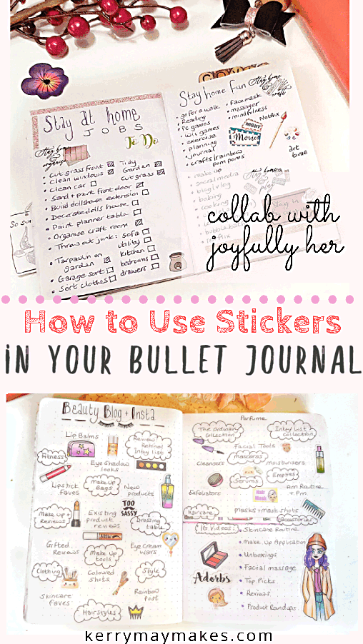 Bullet journals are all the range at the minute and have taken the planner world by storm. So how can you get a pretty layout if you really aren't that great at drawing the bujo style layouts yourself? With bujo stickers of course. #bulletjournalstickers #plannerstickers #bujostickers