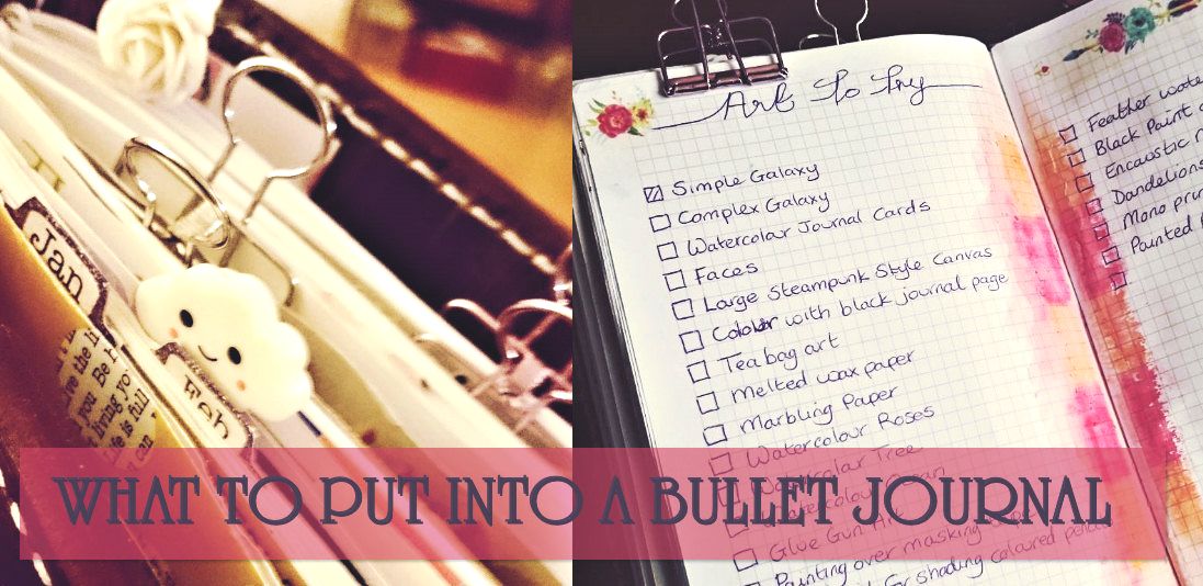 Ideas and inspiration for what to add into your bullet / bujo / lists journal. Kerrymay._.Makes